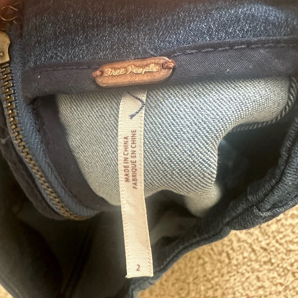 Denim Free People Skirt